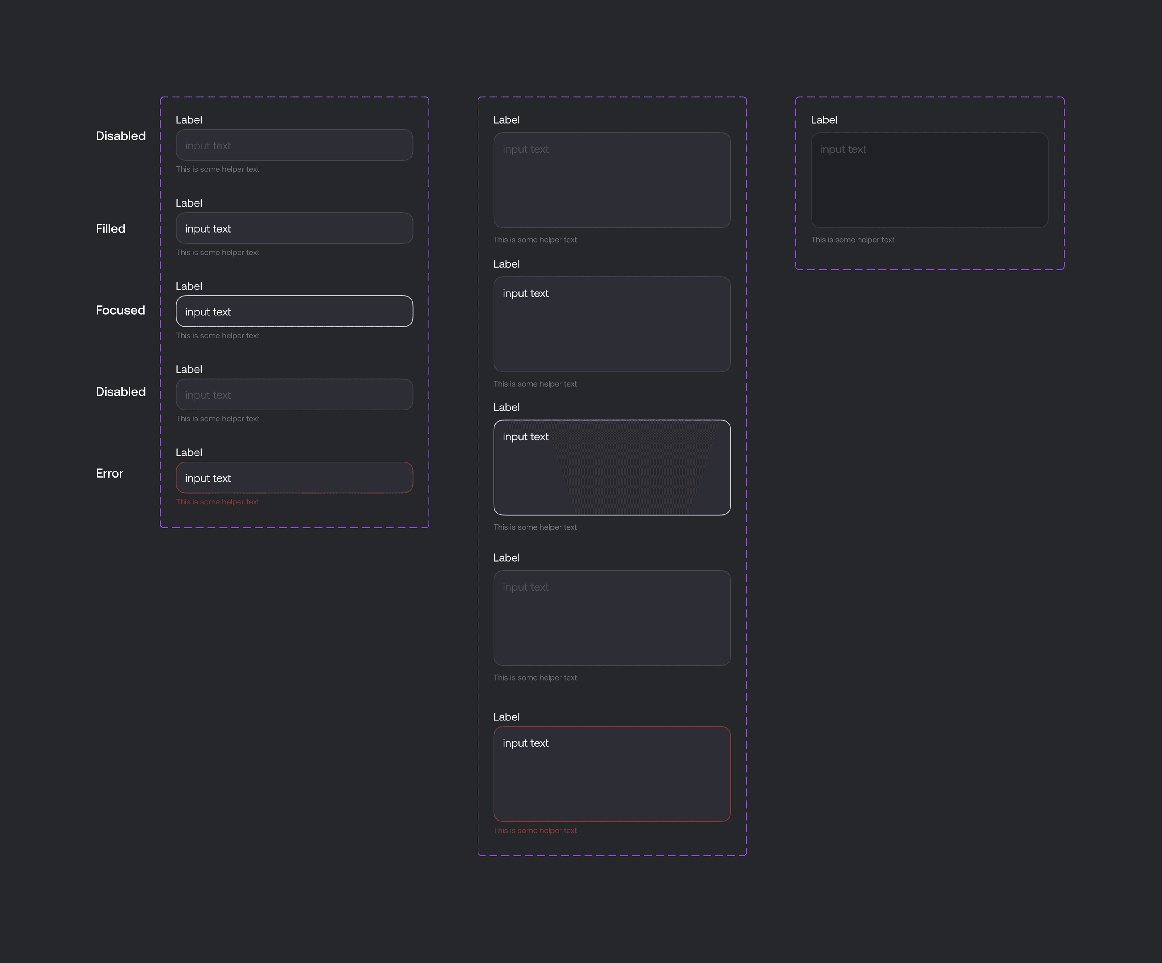 Input fields